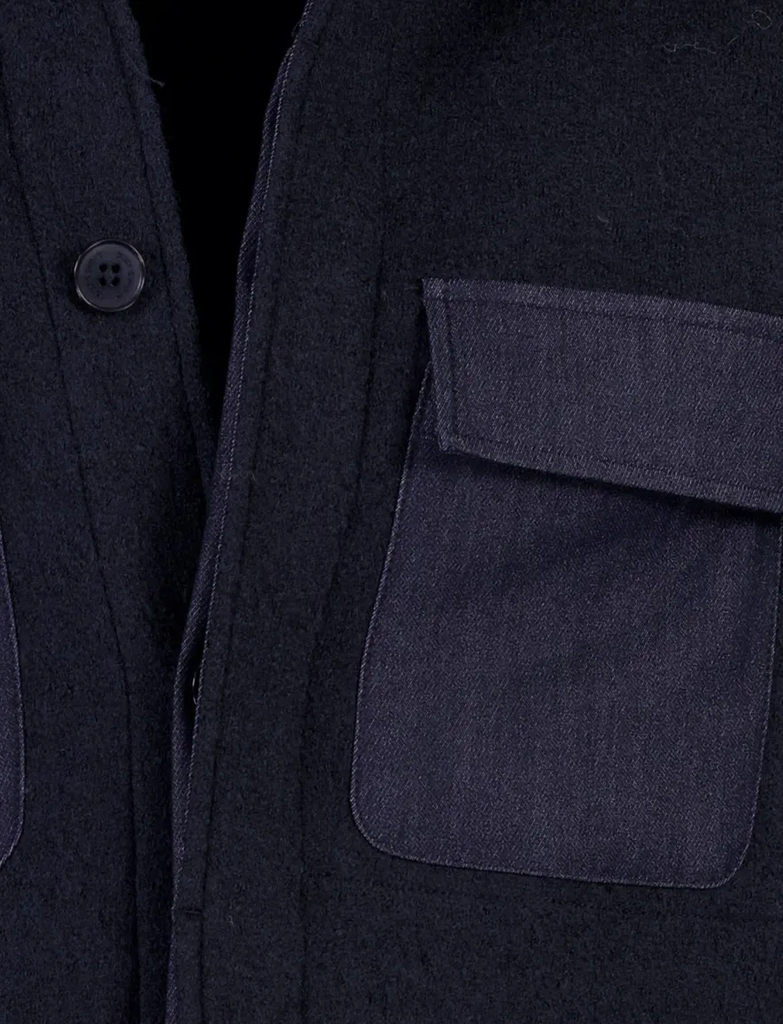 Overshirt Blue Industry donkerblauw