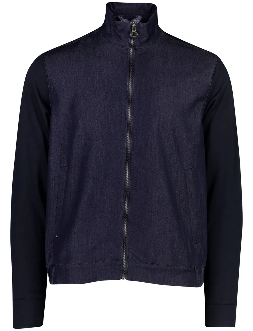 Blue Industry overshirt donkerblauw denim look