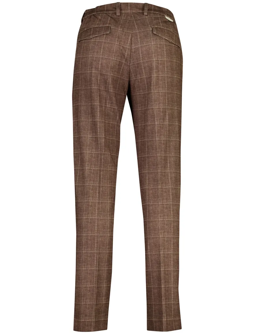 Blue Industry chino khaki geruit