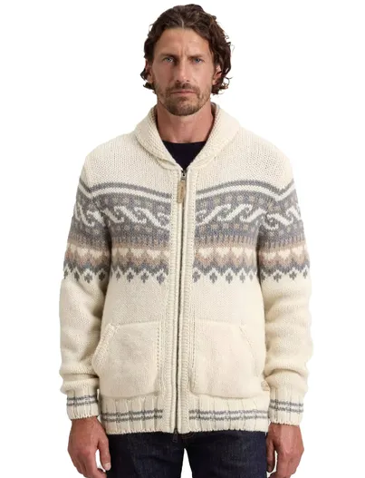 Woolrich Vest Woolrich wit 50% lamswol en 50% alpaca