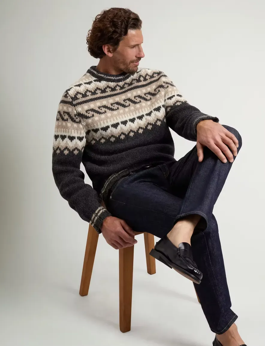 Trui Woolrich grijs geprint