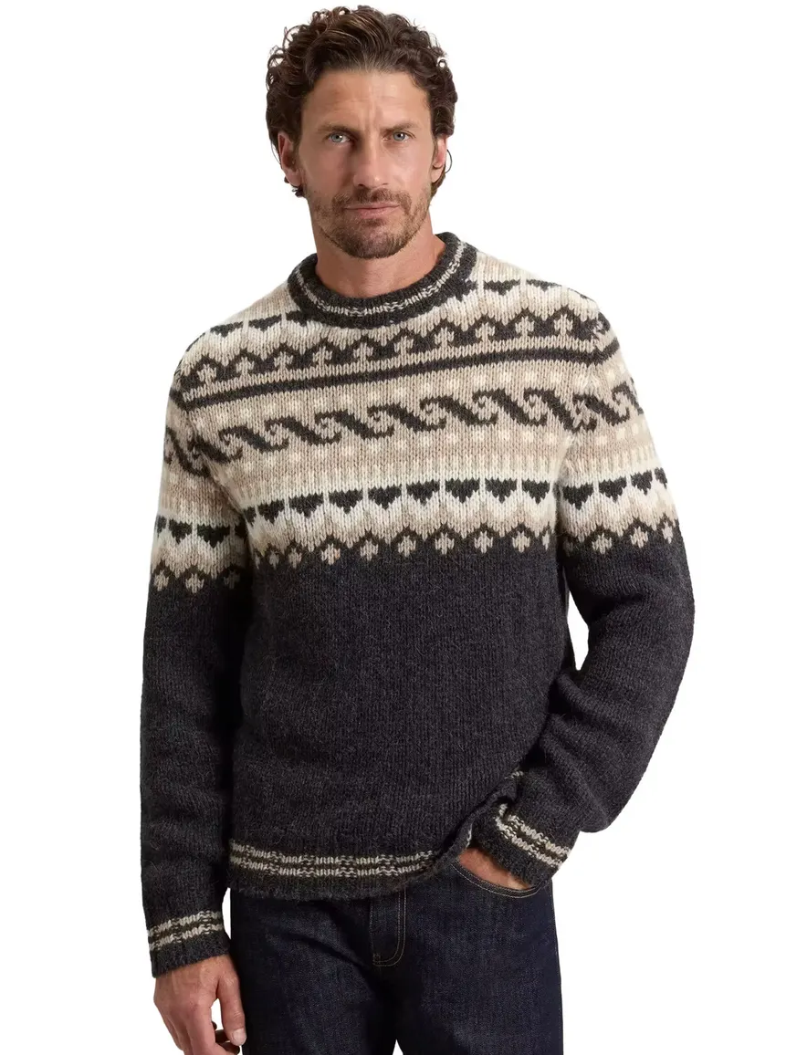 Trui Woolrich grijs geprint
