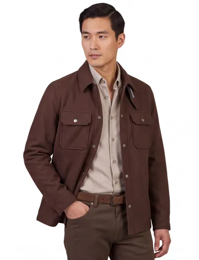 Woolrich Woolrich bruine gevoerde tussenjas
