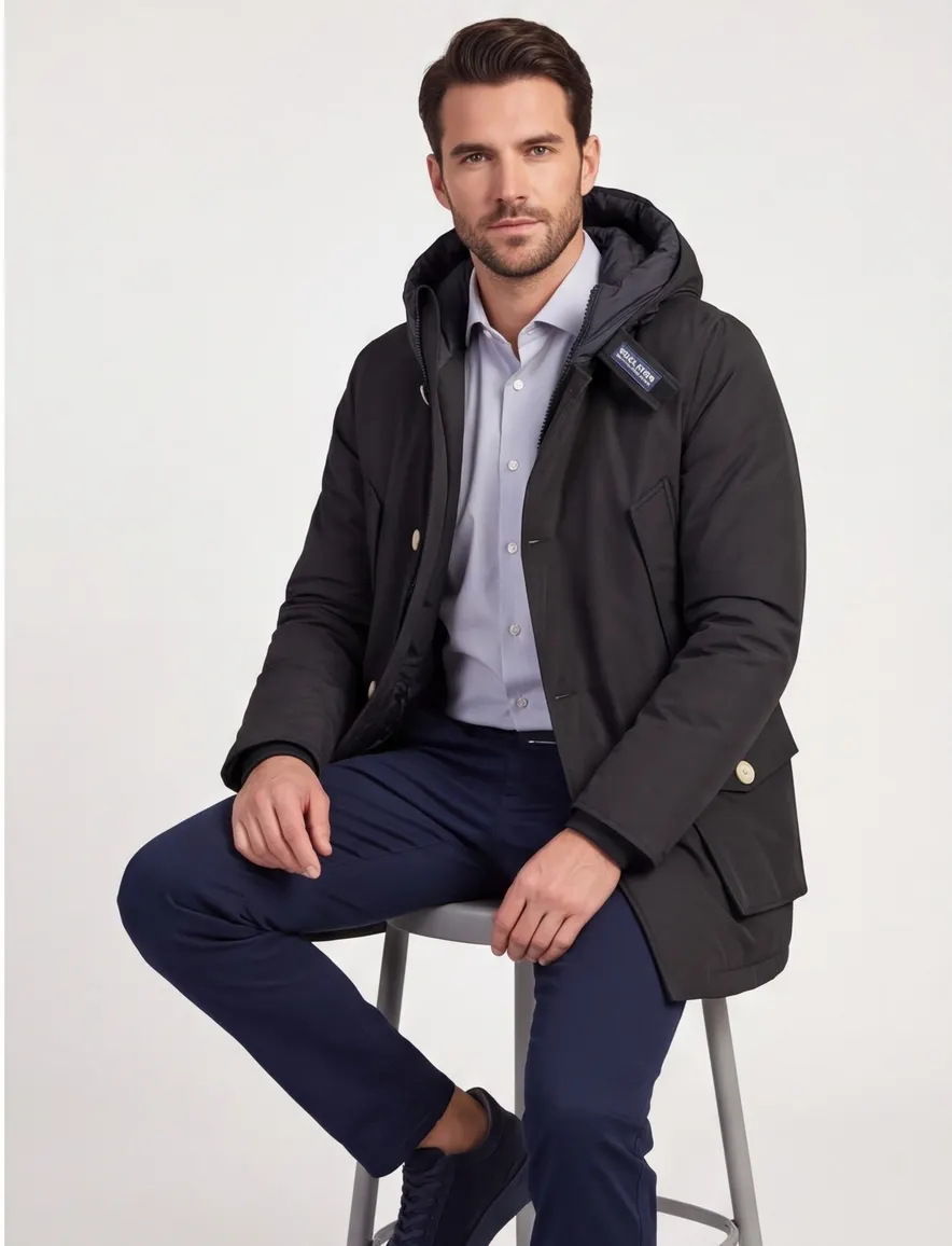 Jas Woolrich zwart