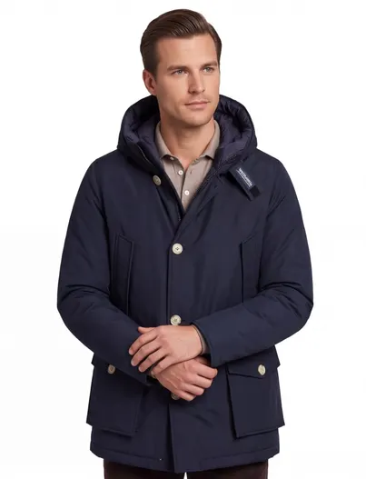 Woolrich Woolrich parka jas donkerblauw