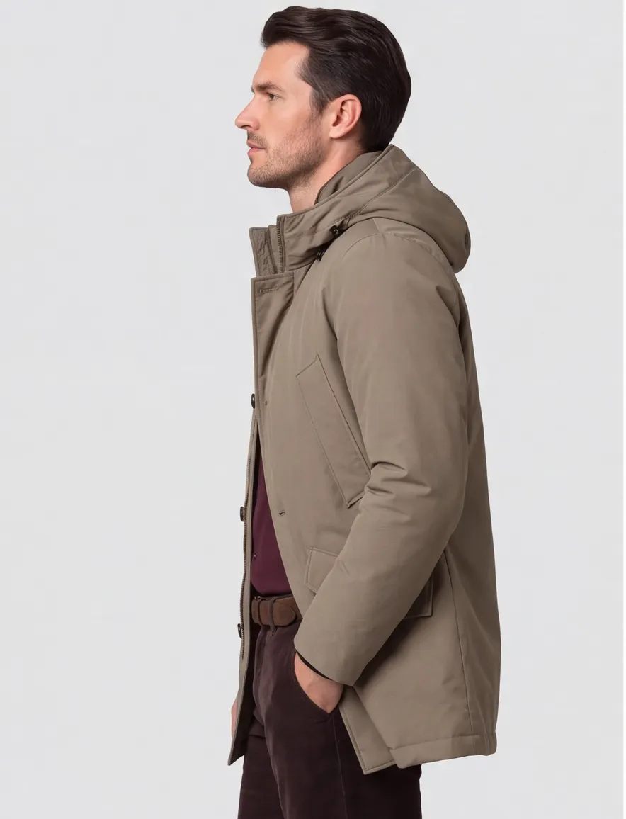 Jas Woolrich grijs