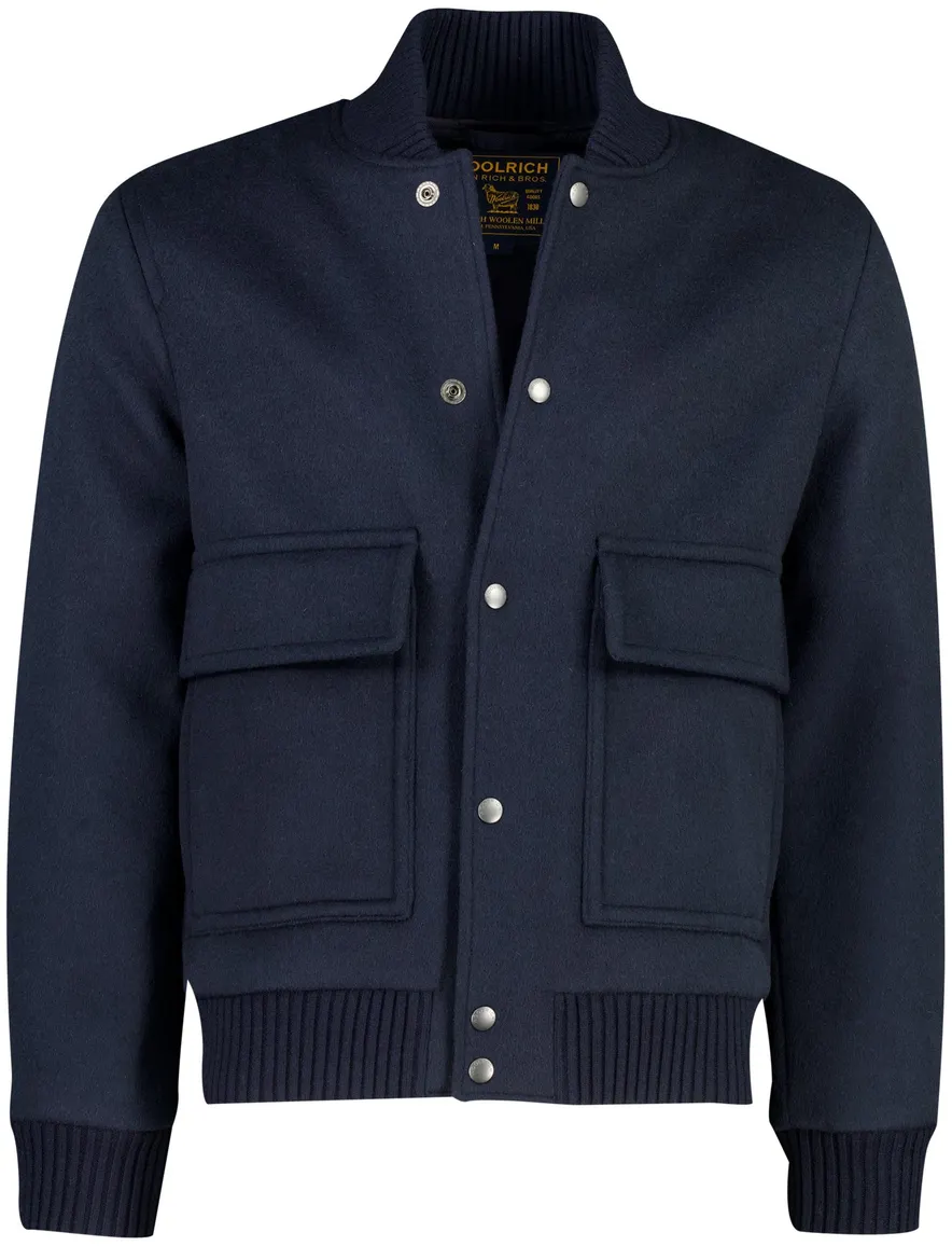Jas Woolrich donkerblauw
