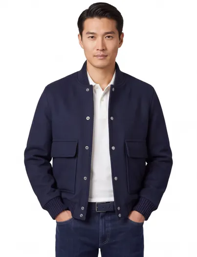 Woolrich Bomberjack Woolrich donkerblauw