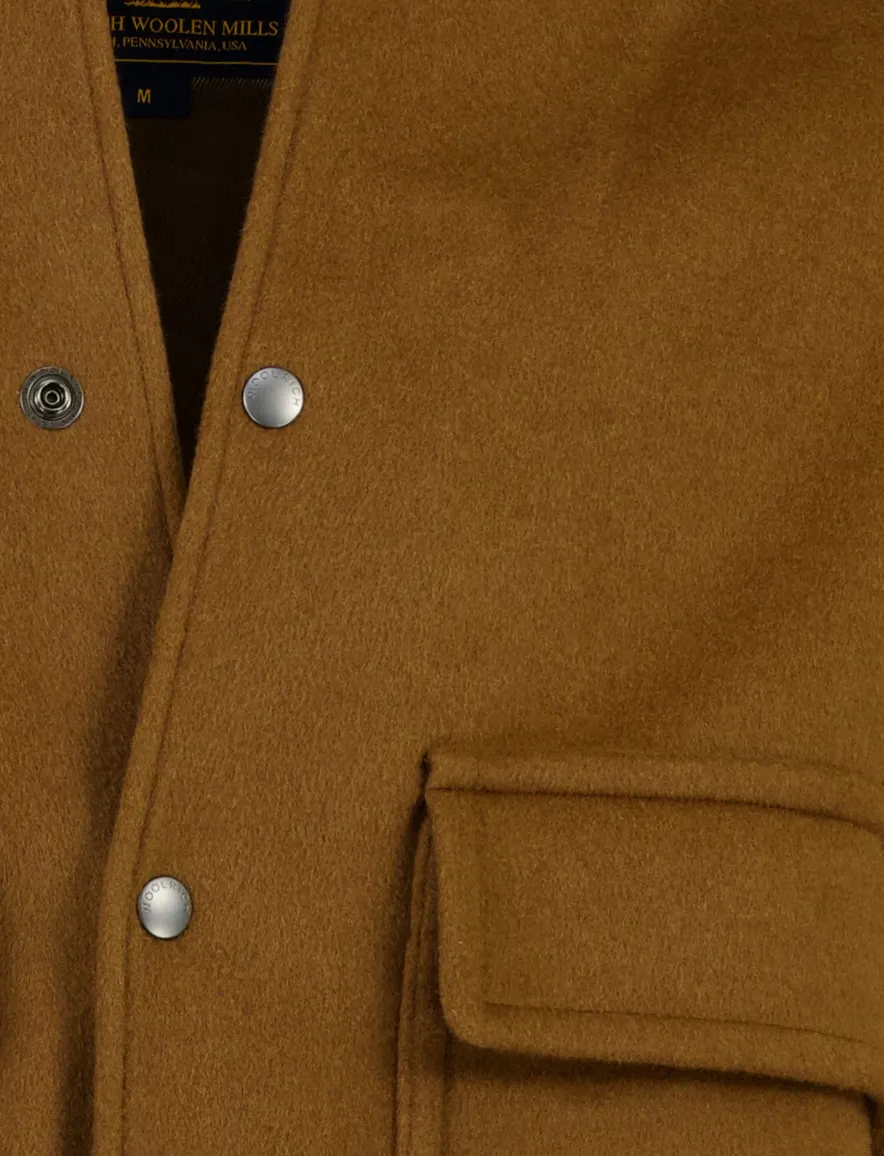 Woolrich bomberjack bruin effen
