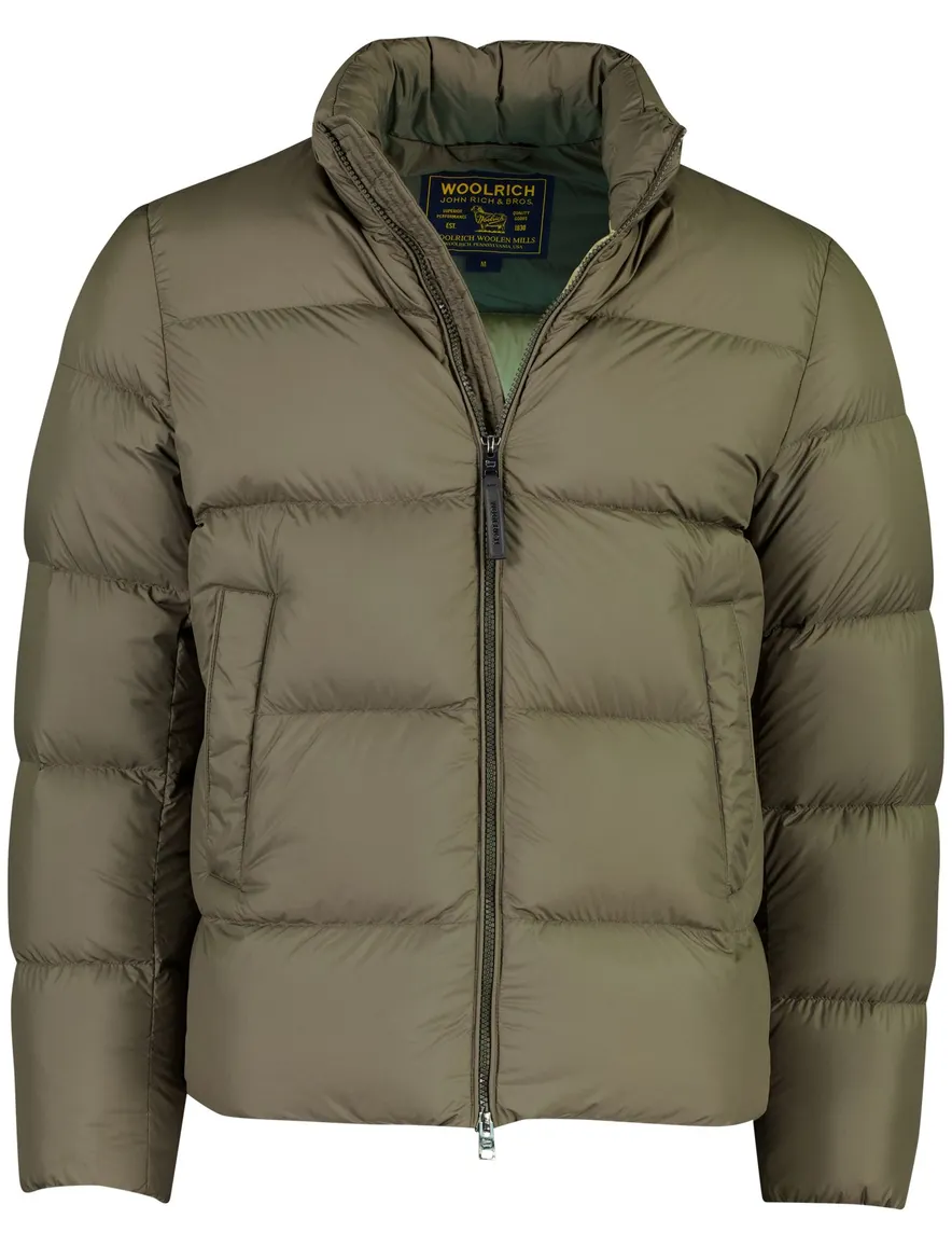 Jas Woolrich groen