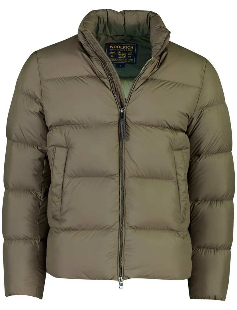 Pufferjas Woolrich groen