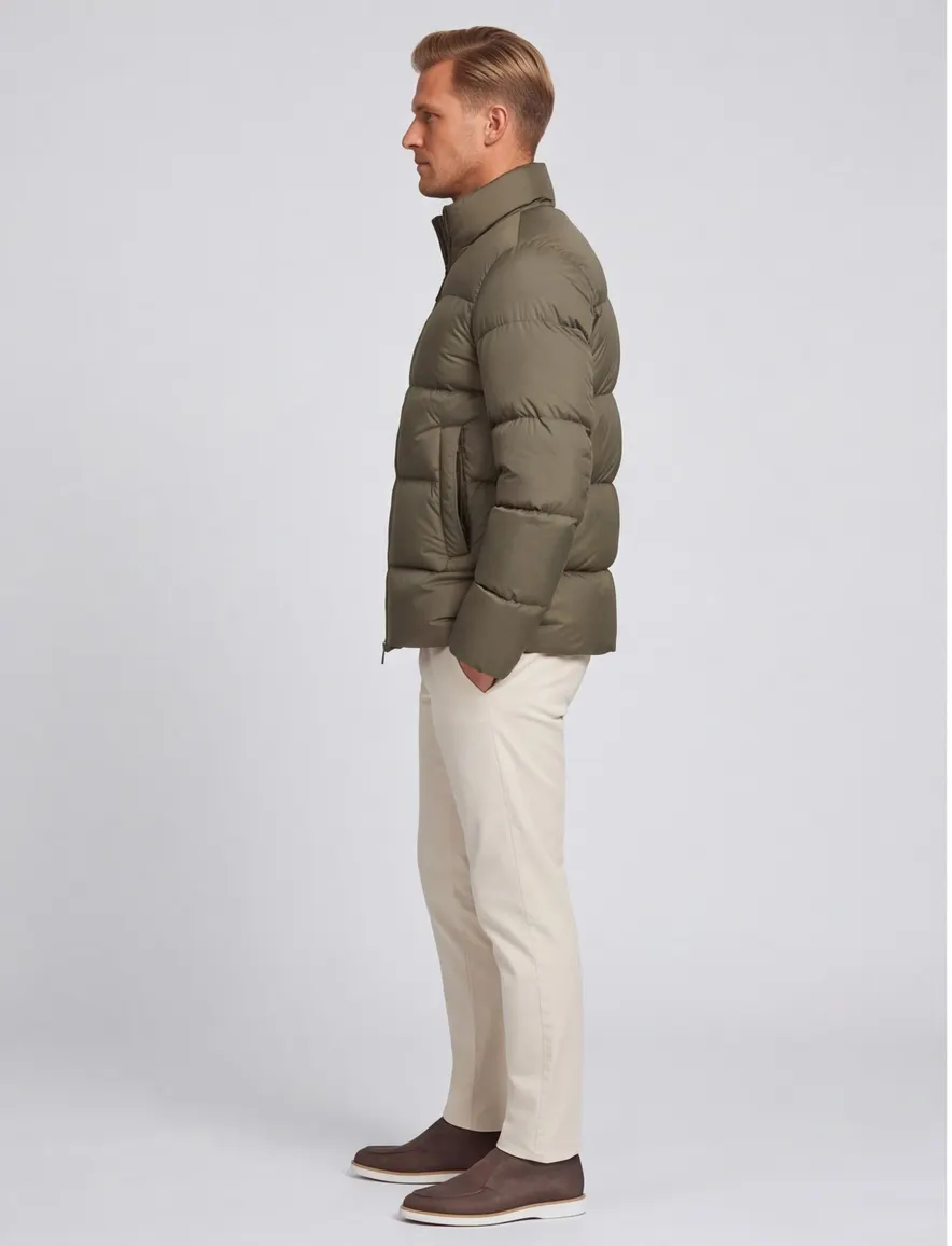 Jas Woolrich groen