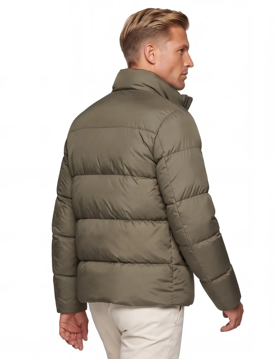 Jas Woolrich groen