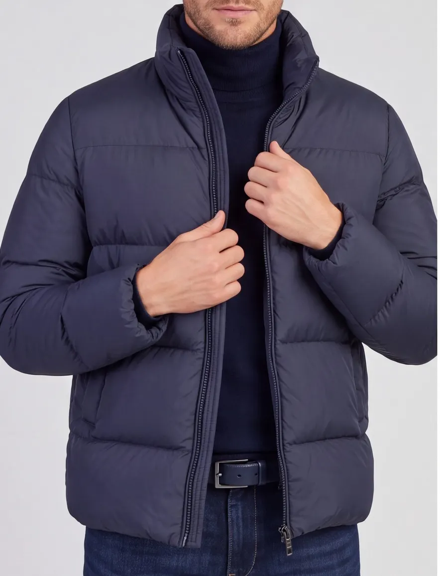 Jas Woolrich donkerblauw