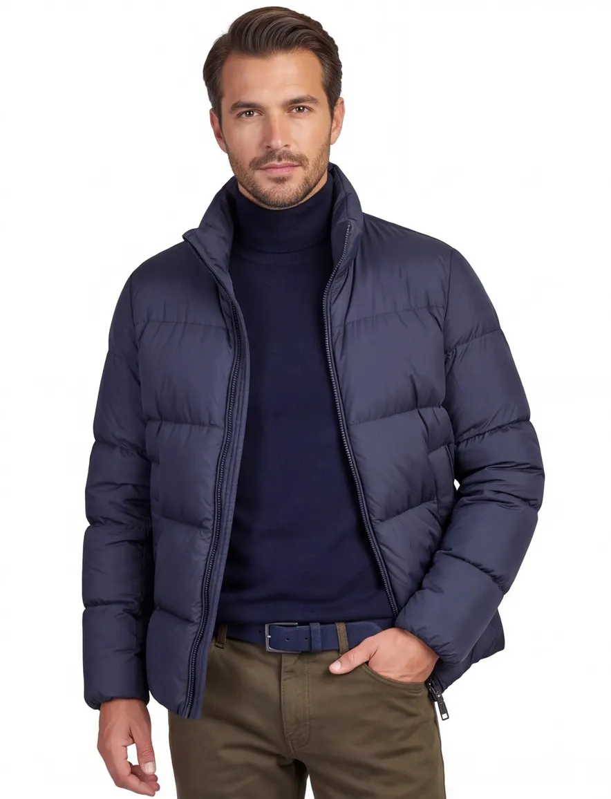 Jas Woolrich donkerblauw