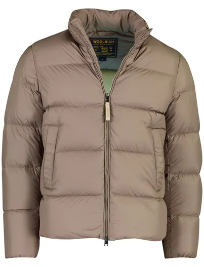 Woolrich Gewatteerde jas Woolrich khaki waterafstotend