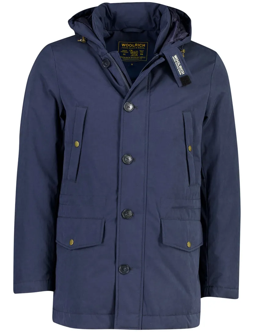 Jas Woolrich donkerblauw