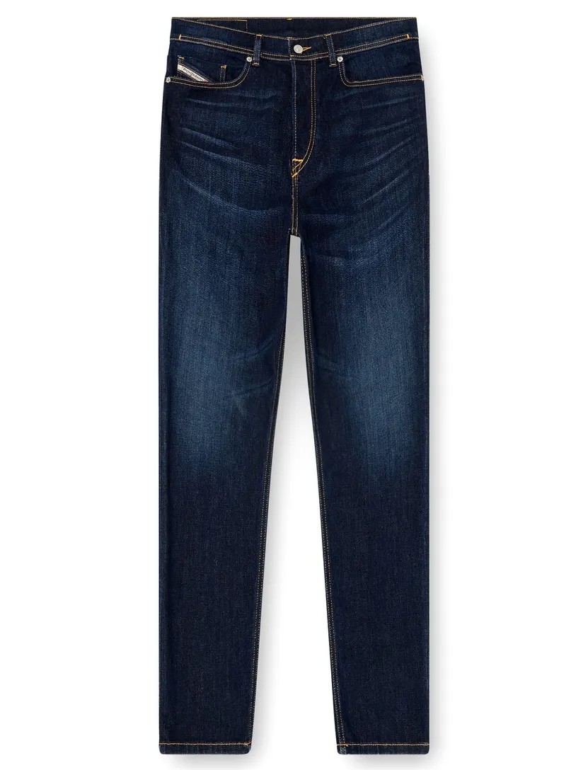 Broek Diesel D-Finitive donkerblauw denim wijde fit