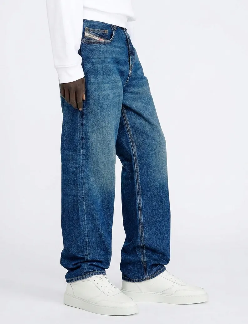 Broek Diesel D-Macro donkerblauw gemeleerd