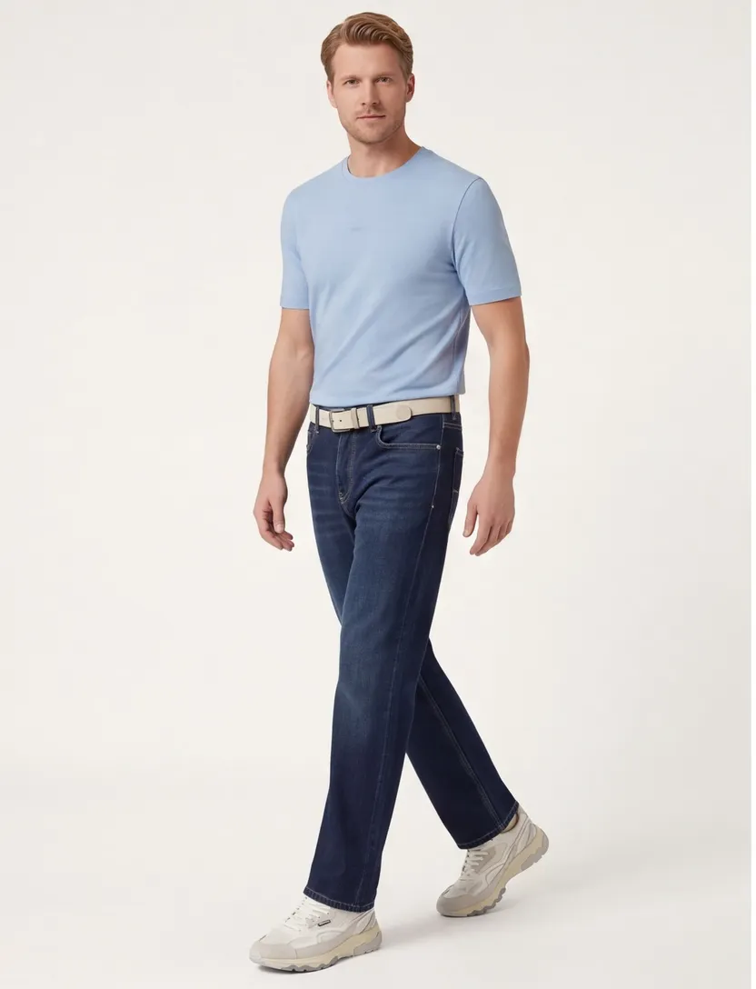 Broek Diesel D-Macro donkerblauw gemeleerd