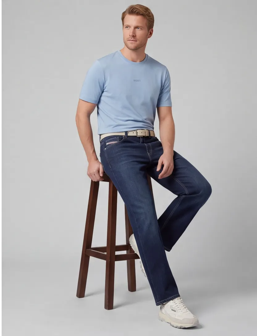 Broek Diesel D-Macro donkerblauw gemeleerd