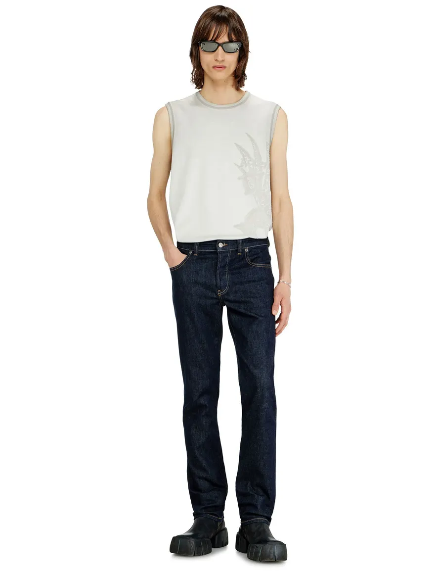 Diesel 5-pocket denim broek donkerblauw