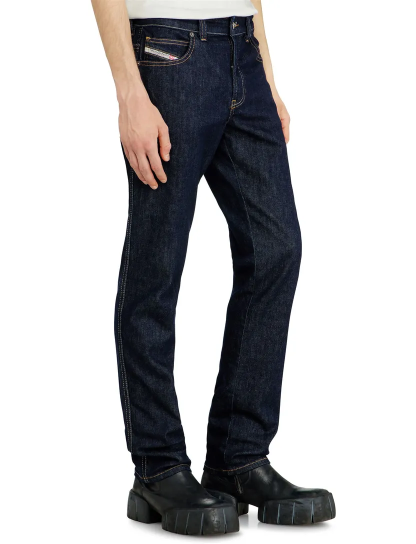 Broek Diesel donkerblauw denim 5-pocket