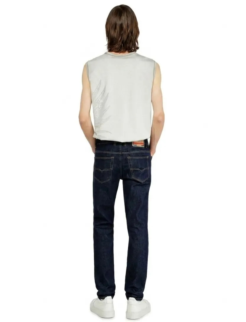 Broek Diesel donkerblauw denim 5-pocket
