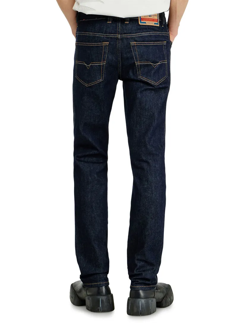 Broek Diesel donkerblauw denim 5-pocket