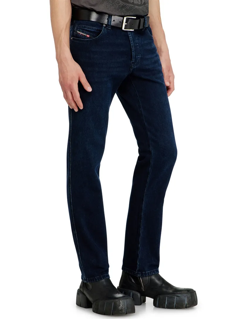 Broek Diesel donkerblauw denim normal fit