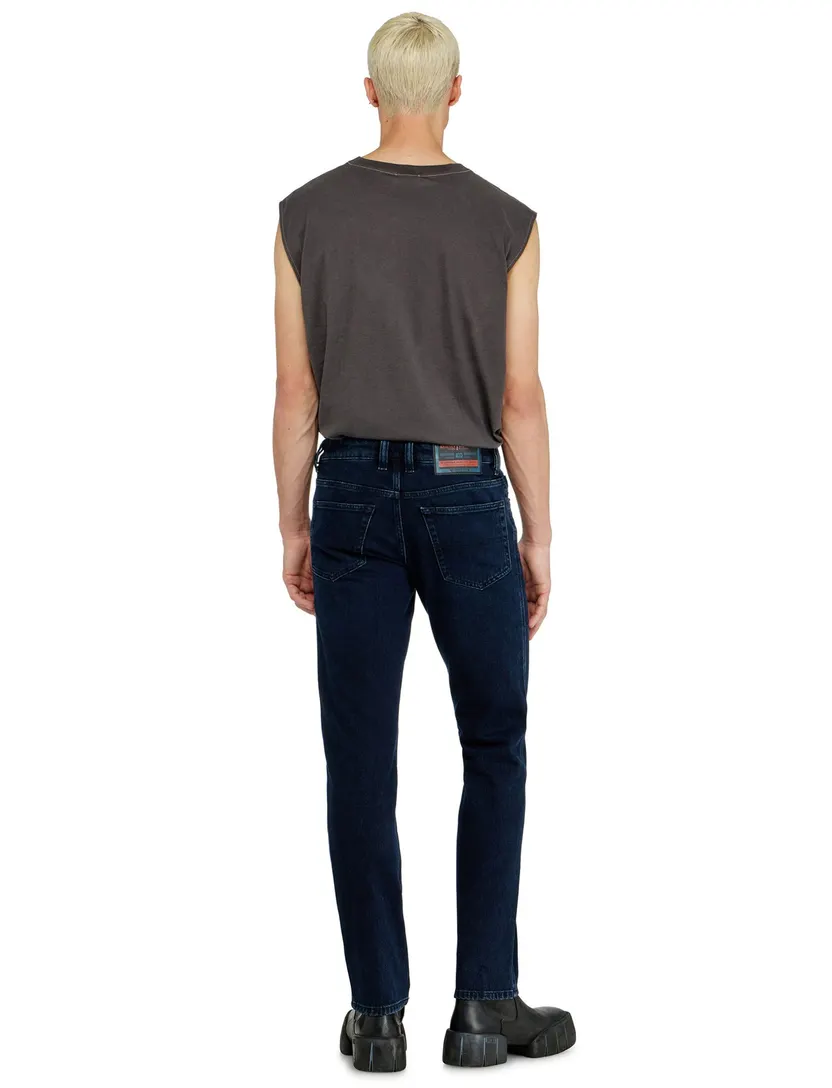 Broek Diesel donkerblauw denim normal fit