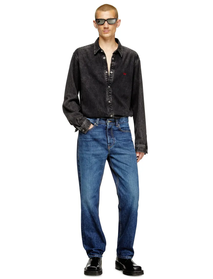 Broeken Diesel D-Macs blauw denim wijde fit