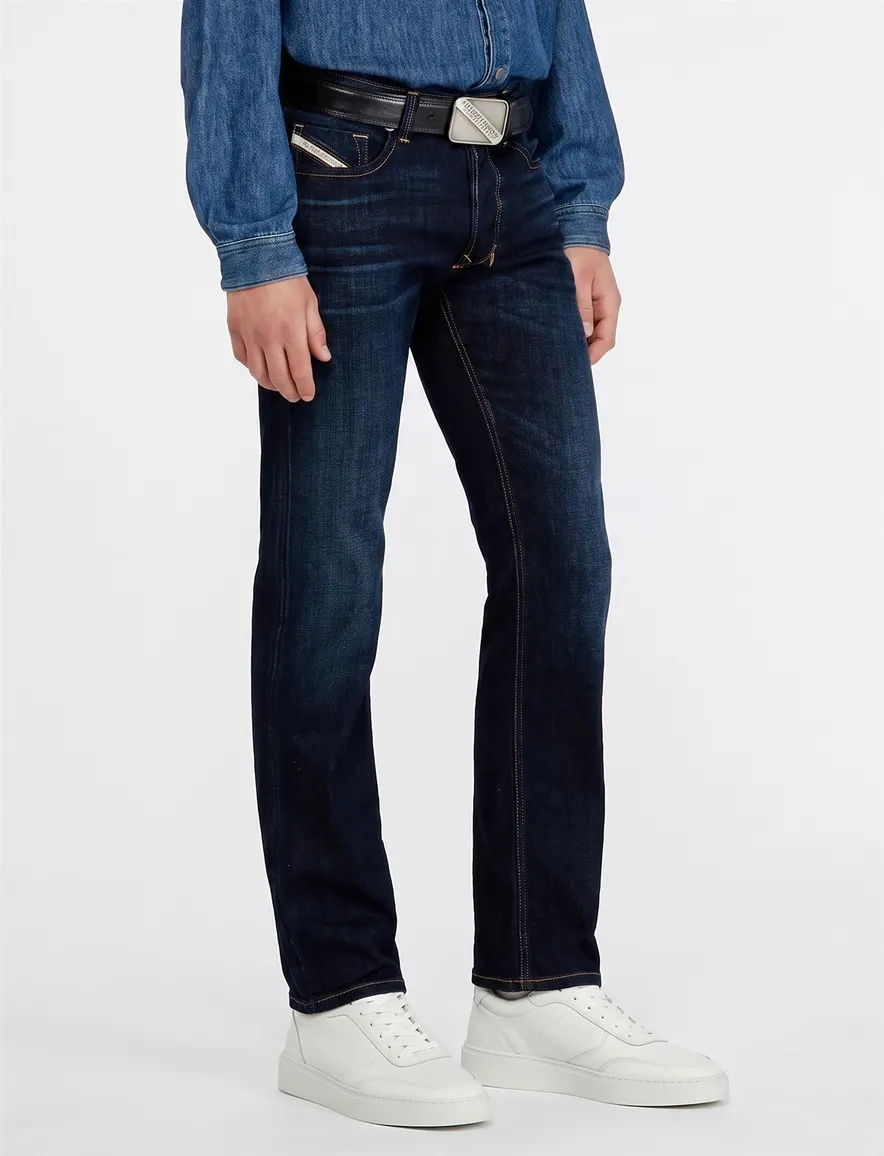 Diesel Larkee spijkerbroek donkerblauw gemeleerd