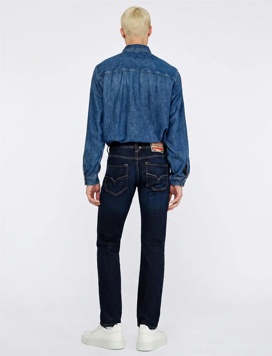 Diesel Larkee spijkerbroek donkerblauw gemeleerd