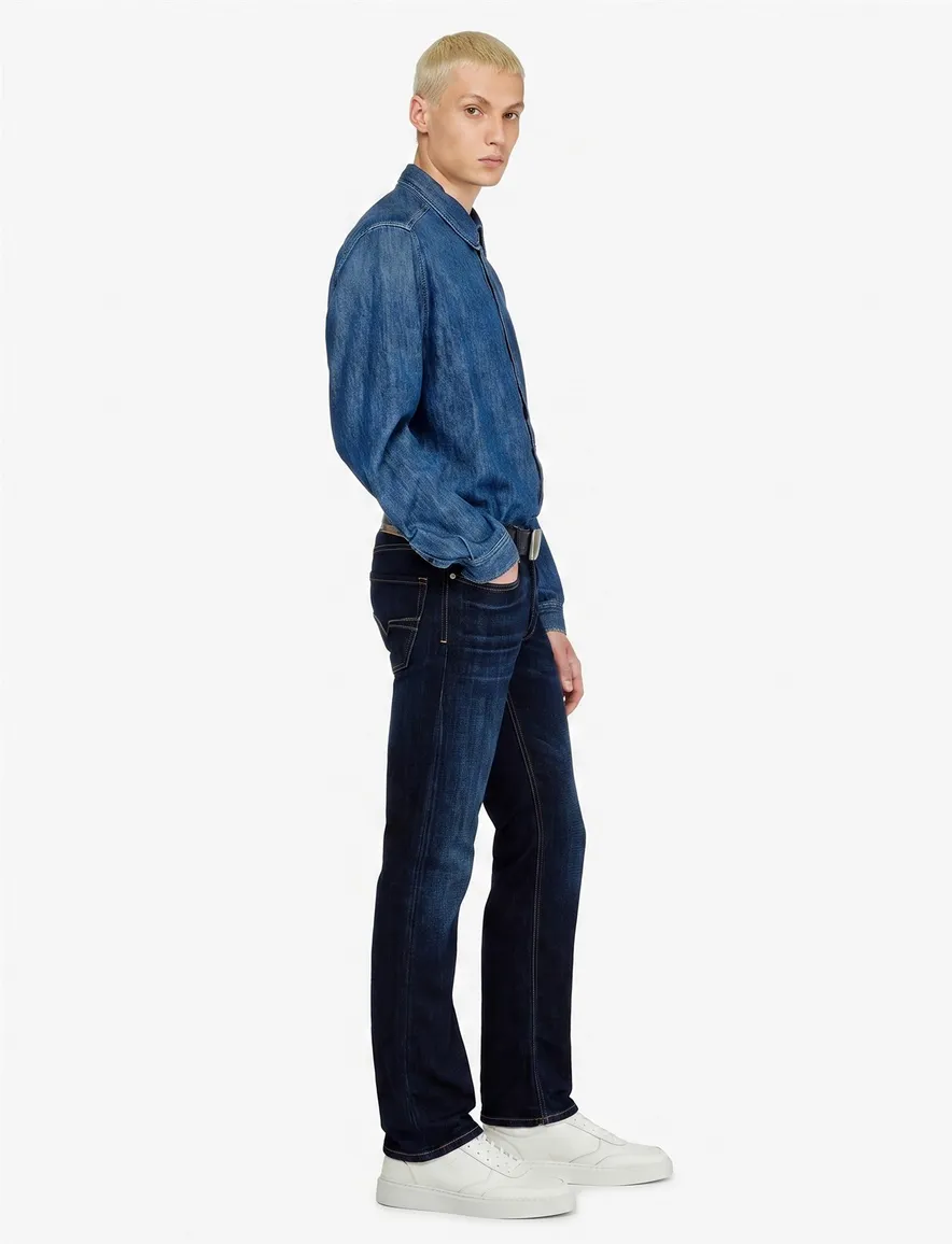 Diesel Larkee spijkerbroek donkerblauw gemeleerd