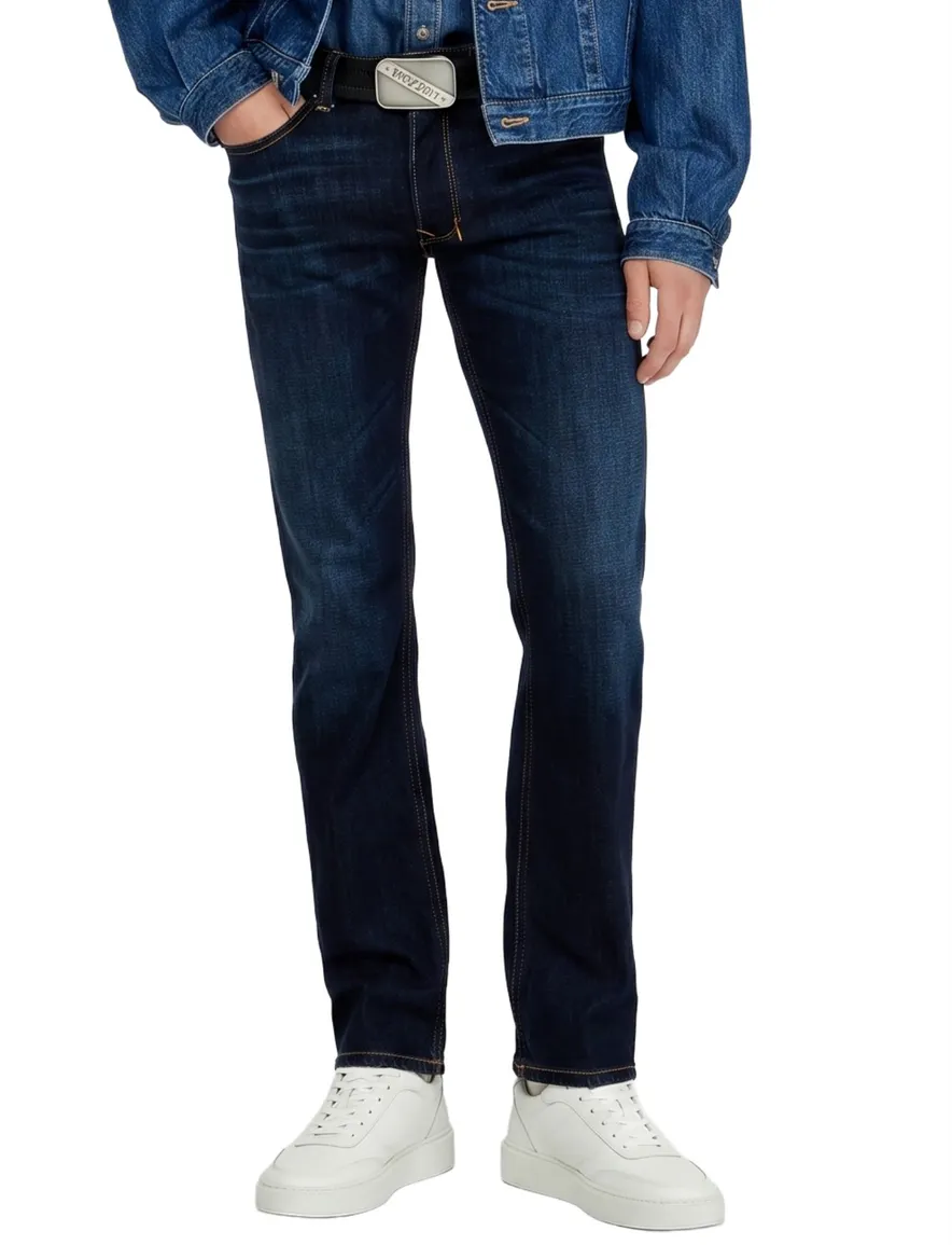 Diesel Larkee spijkerbroek donkerblauw gemeleerd