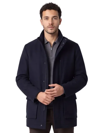 Corneliani Jas Corneliani donkerblauw gevoerd