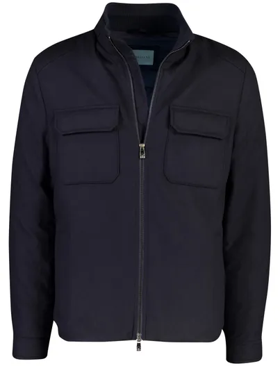 Corneliani Gewatteerde jas Corneliani donkerblauw