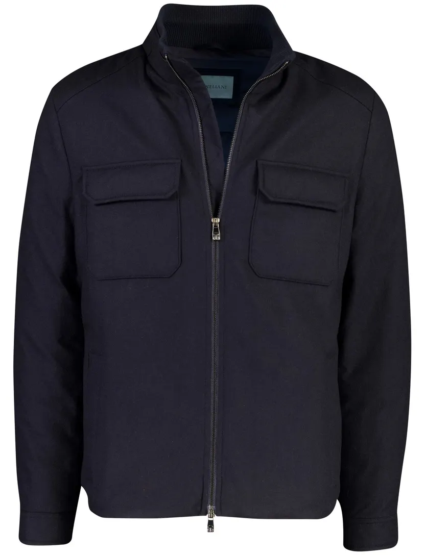 Gewatteerde jas Corneliani donkerblauw