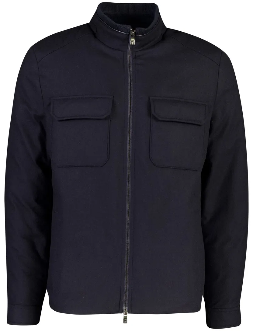 Gewatteerde jas Corneliani donkerblauw
