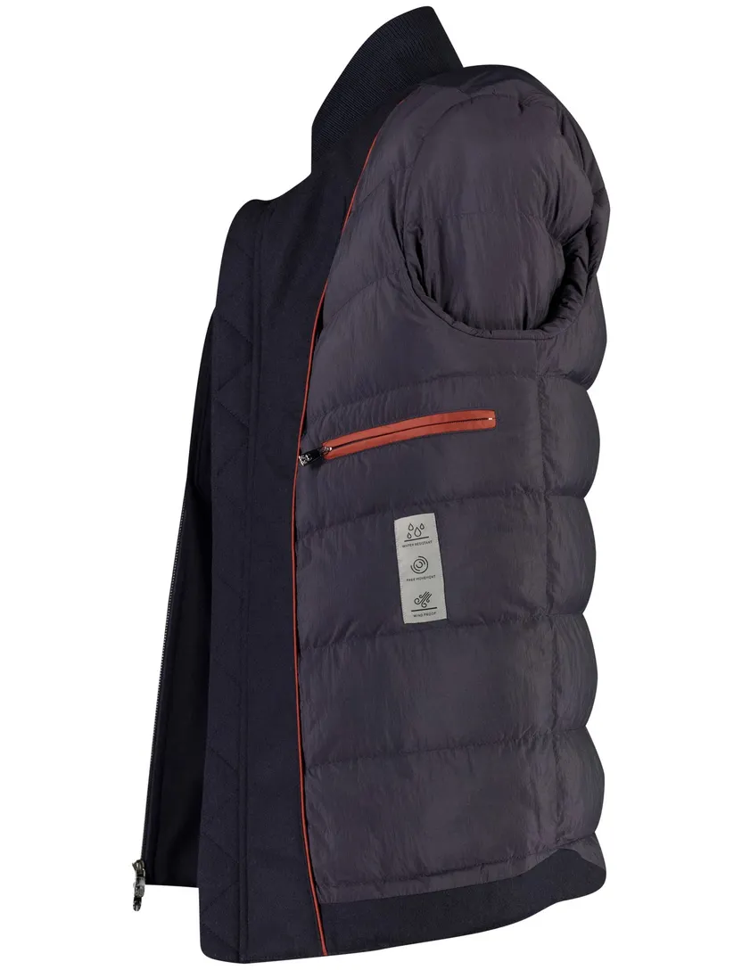 Gewatteerde jas Corneliani donkerblauw