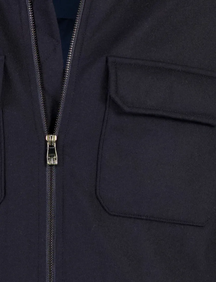 Gewatteerde jas Corneliani donkerblauw
