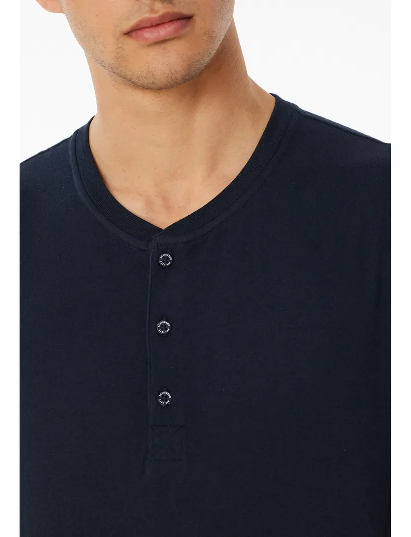 Pyjama shirt Schiesser Mix+Relax navy