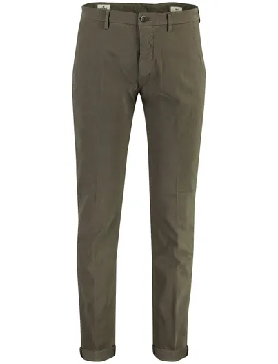 Mason's Broeken Mason's Torino antraciet flatfront chino