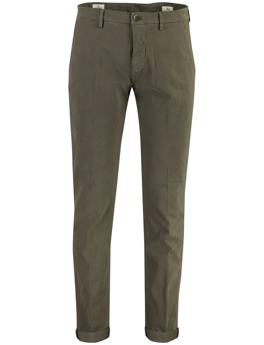 Mason's Torino chino flatfront antraciet