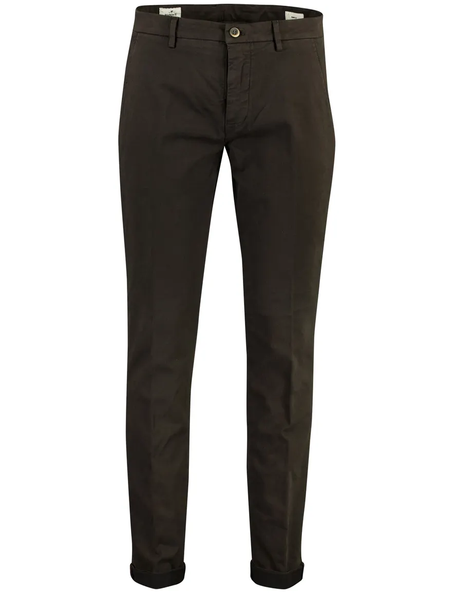 Mason's Torino chino flatfront bruin