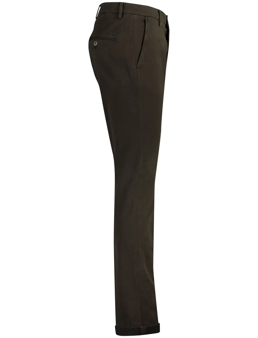 Mason's Torino broek bruin chino flatfront