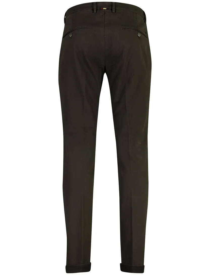 Mason's Torino broek bruin chino flatfront