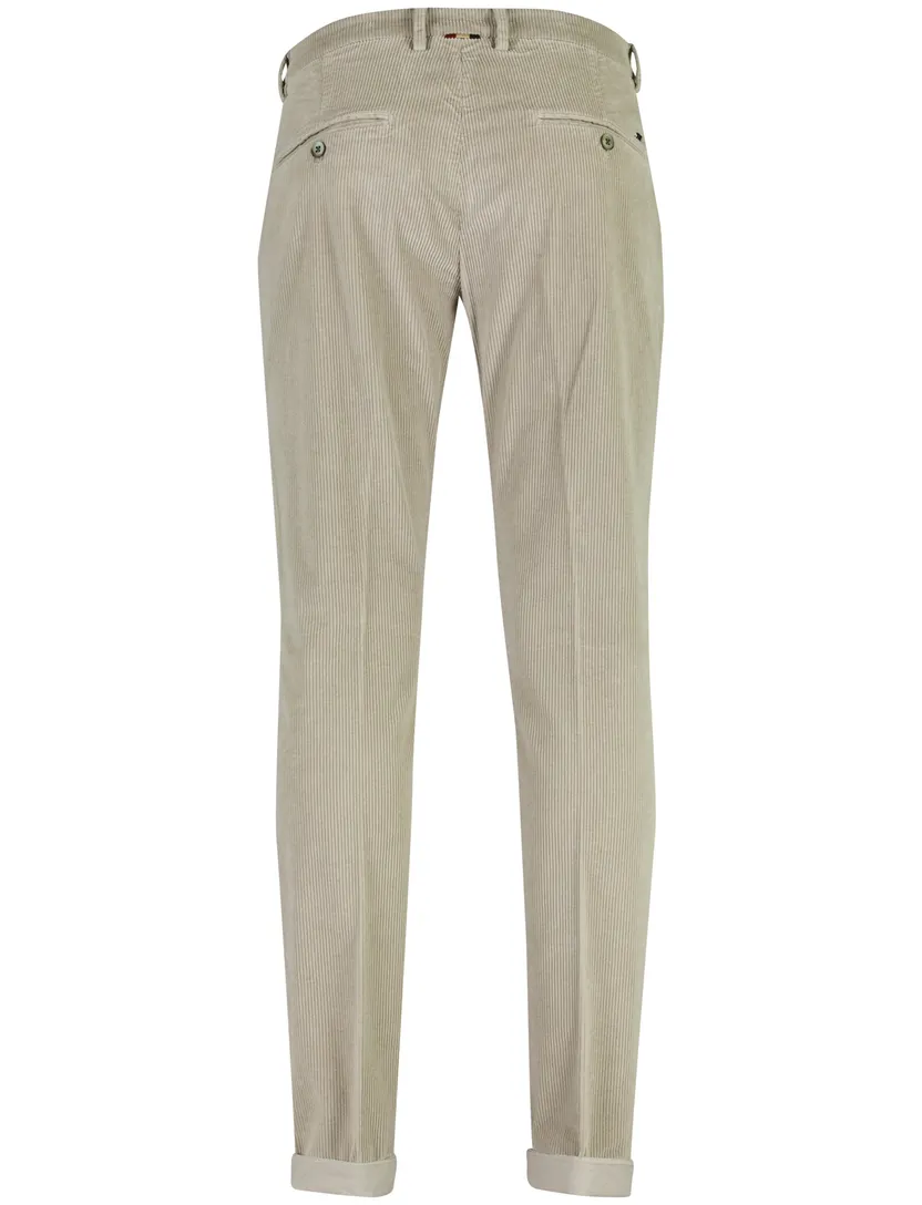 Broeken Mason's Torino grijs chino flatfront