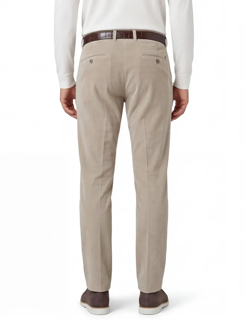 Broeken Mason's Torino grijs chino flatfront
